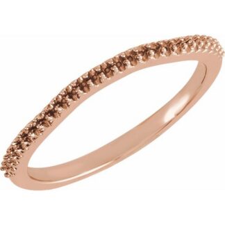 14K Rose Band Mounting