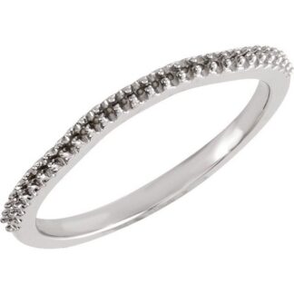 14K X1 White Band Mounting