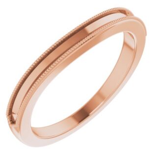 14K Rose Band Mounting