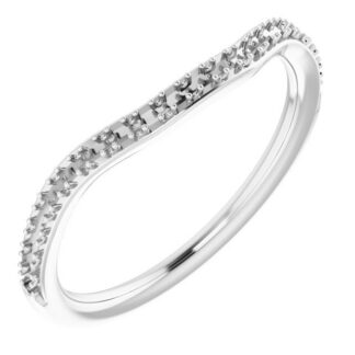 18K White Band Mounting