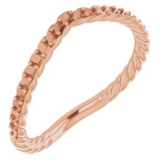 18K Rose Band Mounting