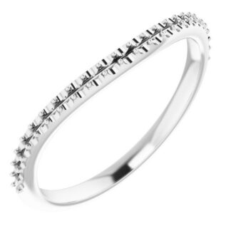 18K White Matching Band Mounting