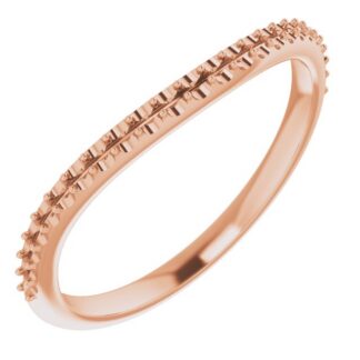 18K Rose Matching Band Mounting