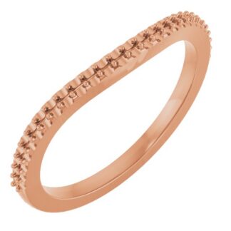 18K Rose Band Mounting