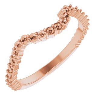 18K Rose Band Mounting