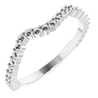 18K White Band Mounting