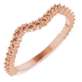 18K Rose Band Mounting