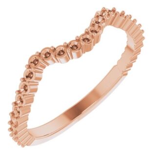 18K Rose Band Mounting