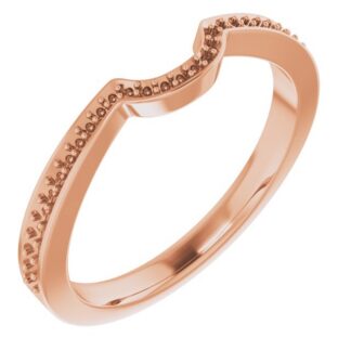 18K Rose Matching Band Mounting