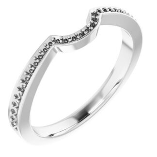 18K White Matching Band Mounting