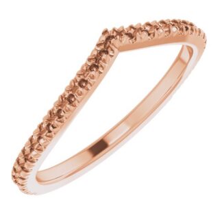 18K Rose Matching Band Mounting