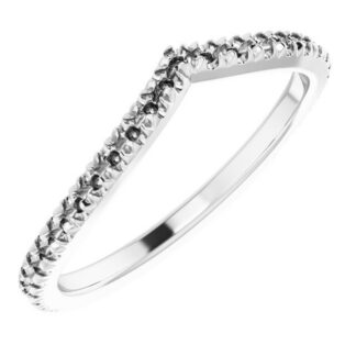 18K White Matching Band Mounting