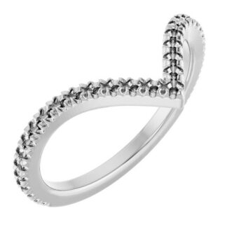 18K White Matching Band Mounting