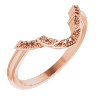 18K Rose Matching Band Mounting