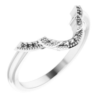 18K White Matching Band Mounting