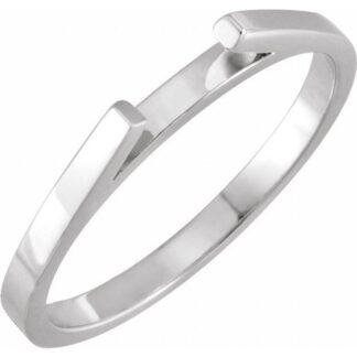 18K White Matching Band